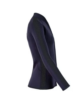 Two Bare Feet Womens Silicone Print Series Full Zip 2.5mm Wetsuit Jacket (Black) -Surfline Shop silicone series jacket black 7