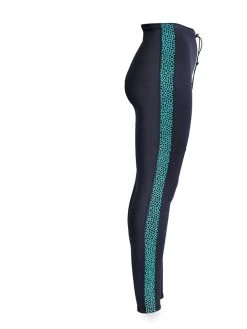 Two Bare Feet Womens Silicone Print Series 2.5mm Neoprene Wetsuit Pants (Black/Mint) -Surfline Shop silicone series mint 7