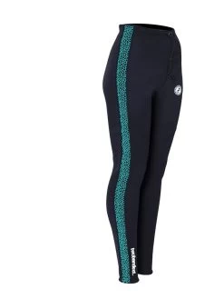 Two Bare Feet Womens Silicone Print Series 2.5mm Neoprene Wetsuit Pants (Black/Mint) -Surfline Shop silicone series mint 8