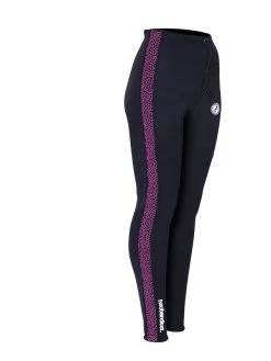 Two Bare Feet Womens Silicone Print Series 2.5mm Neoprene Wetsuit Pants (Black/Raspberry) -Surfline Shop silicone series raspberry 8