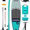Two Bare Feet Sport Air (Allround) 10'6" X 33" X 4.75" Inflatable SUP Ultimate Pack (Teal) 1 Two Bare Feet Sport Air (Allround) 10'6" X 33" X 4.75" Inflatable SUP Ultimate Pack (Teal) -Surfline Shop sport air 10 6 teal ultimate pack