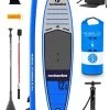 Two Bare Feet Sport Air (Touring) 12'0" X 33" X 6" Inflatable SUP Ultimate Pack (Blue)