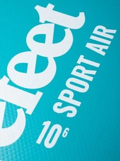 Two Bare Feet Sport Air (Allround) 10'6" X 33" X 4.75" Inflatable SUP Starter Pack (Teal) 19 Two Bare Feet Sport Air (Allround) 10'6" X 33" X 4.75" Inflatable SUP Starter Pack (Teal) -Surfline Shop sport air 10 6 5 teal 1