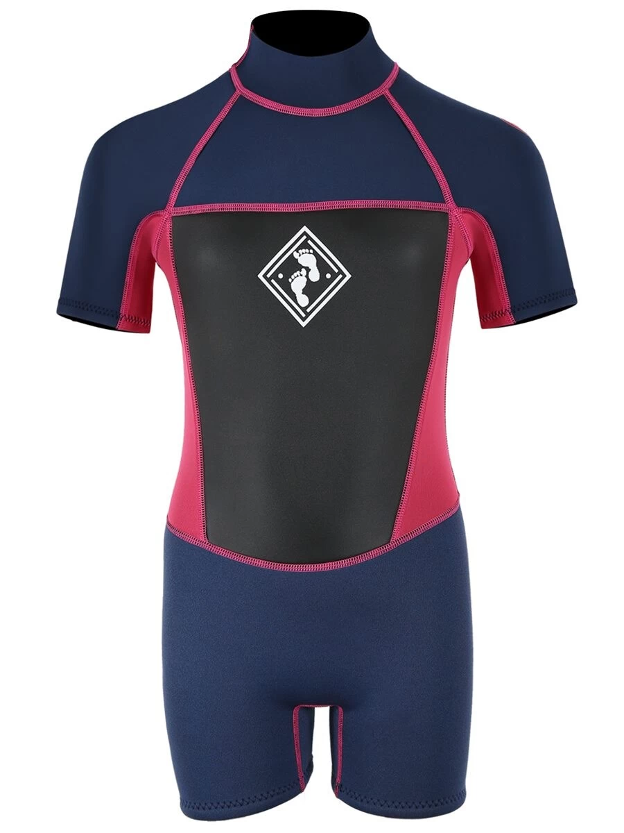 Two Bare Feet Squadron 3/2mm Junior Shorty Wetsuit (Blue/Fuchsia) 3 Two Bare Feet Squadron 3/2mm Junior Shorty Wetsuit (Blue/Fuchsia)