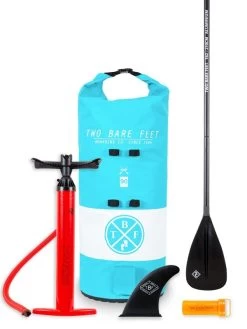 Two Bare Feet Entradia (Allround XL) 10'10" X 34" X 6" Inflatable SUP Starter Pack (Aqua) -Surfline Shop starter pack aqua 5
