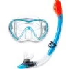 Two Bare Feet Adult Silicone Dry Top Snorkel & Mask Set 3 (Aqua) -Surfline Shop two bare feet adult silicone dry top snorkel mask set 3 aqua 1