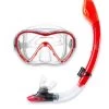 Two Bare Feet Adult Silicone Dry Top Snorkel & Mask Set 3 (Red) -Surfline Shop two bare feet adult silicone dry top snorkel mask set 3 red 1