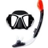 Two Bare Feet Adult Silicone Dry Top Snorkel & White Silicone Mask Set (White/Black) -Surfline Shop two bare feet adult silicone dry top snorkel white silicone mask set white black 1
