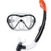 Two Bare Feet Adult Silicone Snorkel & Mask Set 3 (Black) -Surfline Shop two bare feet adult silicone snorkel mask set 3 black 2