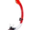 Two Bare Feet Dry Top Silicone Snorkel (Red) -Surfline Shop two bare feet dry top red