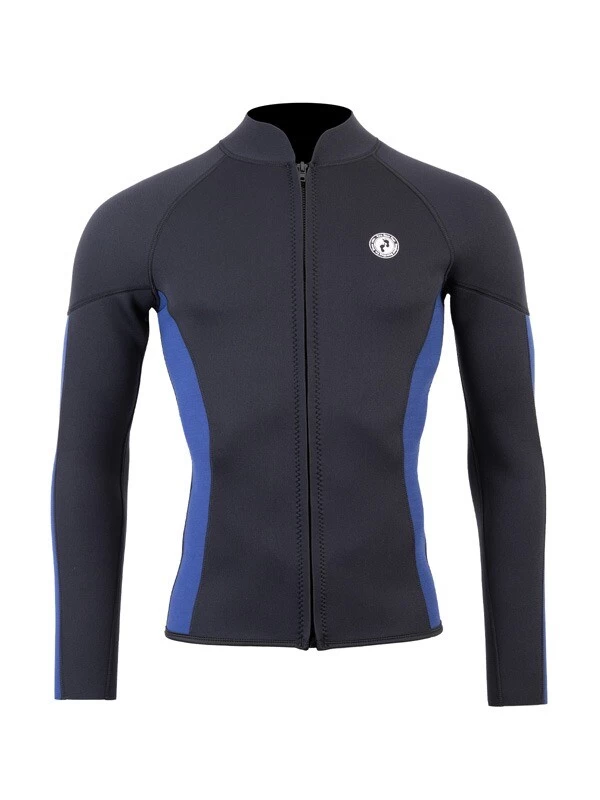 Two Bare Feet Perspective Full Zip 2.5mm Wetsuit Jacket & Shorts Set (Black/Blue) 7 Two Bare Feet Perspective Full Zip 2.5mm Wetsuit Jacket & Shorts Set (Black/Blue) - Image 5