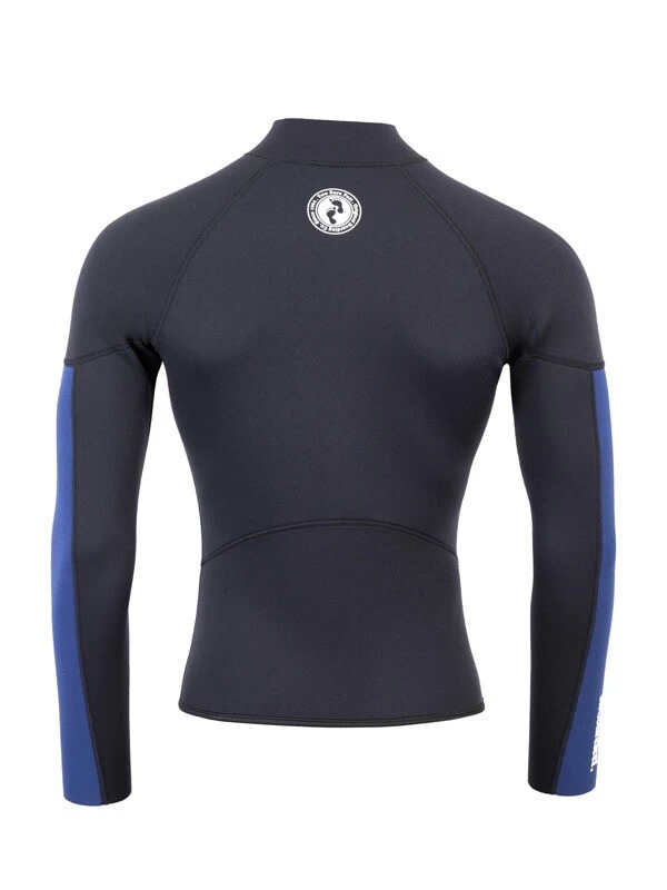 Two Bare Feet Perspective Full Zip 2.5mm Wetsuit Jacket & Shorts Set (Black/Blue) 8 Two Bare Feet Perspective Full Zip 2.5mm Wetsuit Jacket & Shorts Set (Black/Blue) - Image 6