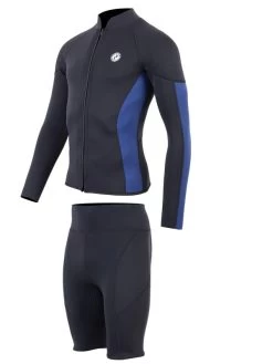 Two Bare Feet Perspective Full Zip 2.5mm Wetsuit Jacket & Shorts Set (Black/Blue) 12 Two Bare Feet Perspective Full Zip 2.5mm Wetsuit Jacket & Shorts Set (Black/Blue) -Surfline Shop u5hd9z i