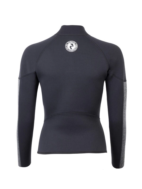 Two Bare Feet Unisex Perspective Half Zip 2.5mm Wetsuit Jacket & Pants Set (Black/Grey) 8 Two Bare Feet Unisex Perspective Half Zip 2.5mm Wetsuit Jacket & Pants Set (Black/Grey) - Image 6