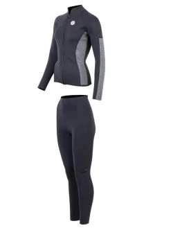 Two Bare Feet Unisex Perspective Full Zip 2.5mm Wetsuit Jacket & Pants Set (Black/Grey) 12 Two Bare Feet Unisex Perspective Full Zip 2.5mm Wetsuit Jacket & Pants Set (Black/Grey) -Surfline Shop ub55jh y