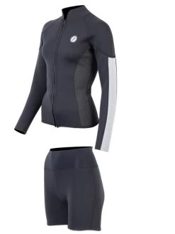Two Bare Feet Unisex Perspective Full Zip 2.5mm Wetsuit Jacket & Hotpants Set (Black/Grey/Grey) 12 Two Bare Feet Unisex Perspective Full Zip 2.5mm Wetsuit Jacket & Hotpants Set (Black/Grey/Grey) -Surfline Shop ucdcww i