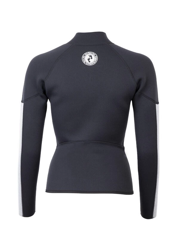 Two Bare Feet Unisex Perspective Full Zip 2.5mm Wetsuit Jacket & Hotpants Set (Black/Grey/Grey) 8 Two Bare Feet Unisex Perspective Full Zip 2.5mm Wetsuit Jacket & Hotpants Set (Black/Grey/Grey) - Image 6