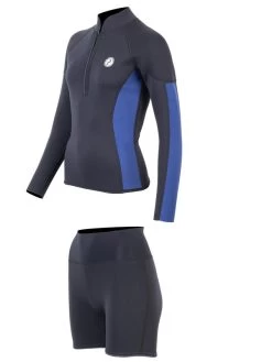 Two Bare Feet Unisex Perspective Half Zip 2.5mm Wetsuit Jacket & Hotpants Set (Black/Blue) 12 Two Bare Feet Unisex Perspective Half Zip 2.5mm Wetsuit Jacket & Hotpants Set (Black/Blue) -Surfline Shop ufm7ec 0