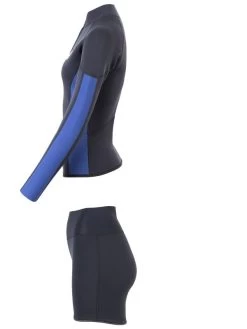 Two Bare Feet Unisex Perspective Half Zip 2.5mm Wetsuit Jacket & Hotpants Set (Black/Blue) 13 Two Bare Feet Unisex Perspective Half Zip 2.5mm Wetsuit Jacket & Hotpants Set (Black/Blue) -Surfline Shop ufm7ec 7