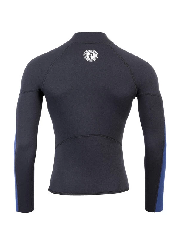 Two Bare Feet Perspective Half Zip 2.5mm Wetsuit Jacket & Pants Set (Black/Blue) 8 Two Bare Feet Perspective Half Zip 2.5mm Wetsuit Jacket & Pants Set (Black/Blue) - Image 6