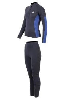 Two Bare Feet Unisex Perspective Half Zip 2.5mm Wetsuit Jacket & Pants Set (Black/Blue) 12 Two Bare Feet Unisex Perspective Half Zip 2.5mm Wetsuit Jacket & Pants Set (Black/Blue) -Surfline Shop uhlqcb b 1