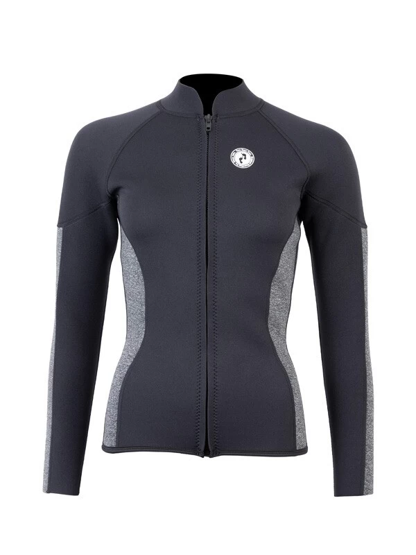 Two Bare Feet Unisex Perspective Full Zip 2.5mm Wetsuit Jacket & Hotpants Set (Black/Grey) 7 Two Bare Feet Unisex Perspective Full Zip 2.5mm Wetsuit Jacket & Hotpants Set (Black/Grey) - Image 5