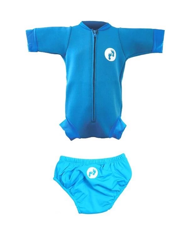 Essentials Baby Swim Kit - Newborn Wetsuit + Swim Nappy (Aqua) 3 Essentials Baby Swim Kit - Newborn Wetsuit + Swim Nappy (Aqua)