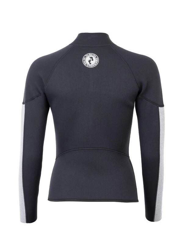 Two Bare Feet Unisex Perspective Half Zip 2.5mm Wetsuit Jacket & Pants Set (Black/Grey/Grey) 8 Two Bare Feet Unisex Perspective Half Zip 2.5mm Wetsuit Jacket & Pants Set (Black/Grey/Grey) - Image 6