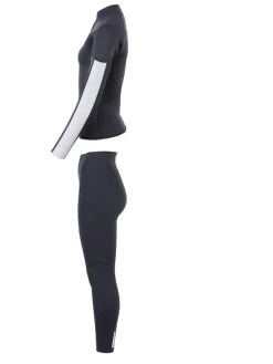 Two Bare Feet Unisex Perspective Half Zip 2.5mm Wetsuit Jacket & Pants Set (Black/Grey/Grey) 13 Two Bare Feet Unisex Perspective Half Zip 2.5mm Wetsuit Jacket & Pants Set (Black/Grey/Grey) -Surfline Shop um2h6h m