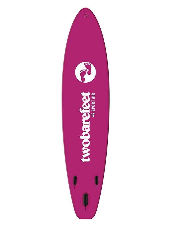 Two Bare Feet Sport Air (Touring) 12'0" X 33" X 6" Inflatable SUP Deluxe Carbon Hybrid Pack (Raspberry) 4 Two Bare Feet Sport Air (Touring) 12'0" X 33" X 6" Inflatable SUP Deluxe Carbon Hybrid Pack (Raspberry) - Image 2