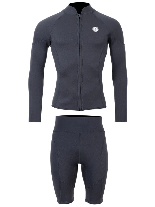Two Bare Feet Perspective Full Zip 2.5mm Wetsuit Jacket & Shorts Set (Black) 4 Two Bare Feet Perspective Full Zip 2.5mm Wetsuit Jacket & Shorts Set (Black) - Image 2