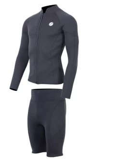 Two Bare Feet Perspective Full Zip 2.5mm Wetsuit Jacket & Shorts Set (Black) 12 Two Bare Feet Perspective Full Zip 2.5mm Wetsuit Jacket & Shorts Set (Black) -Surfline Shop unisex perspective full zip black mens vista shorts 3