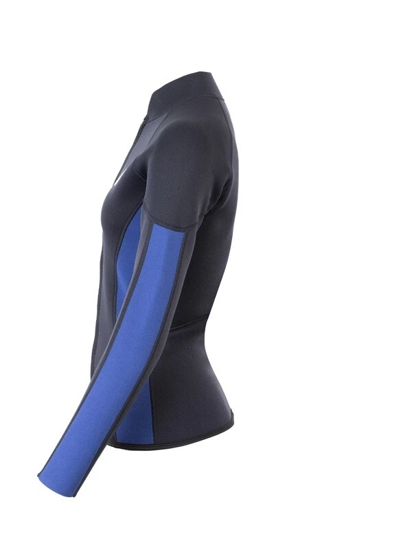 Two Bare Feet Unisex Perspective Full Zip 2.5mm Wetsuit Jacket (Black/Blue) 5 Two Bare Feet Unisex Perspective Full Zip 2.5mm Wetsuit Jacket (Black/Blue) - Image 3