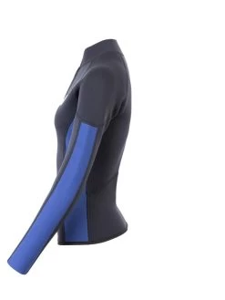 Two Bare Feet Unisex Perspective Half Zip 2.5mm Wetsuit Jacket (Black/Blue) 12 Two Bare Feet Unisex Perspective Half Zip 2.5mm Wetsuit Jacket (Black/Blue) -Surfline Shop unisex perspective half zip jacket black blue denim 3 1 2