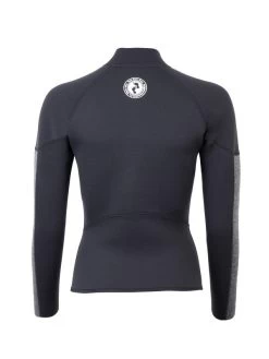 Two Bare Feet Unisex Perspective Half Zip 2.5mm Wetsuit Jacket (Black/Grey) 14 Two Bare Feet Unisex Perspective Half Zip 2.5mm Wetsuit Jacket (Black/Grey) -Surfline Shop unisex perspective half zip jacket black delta 5 6