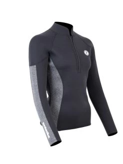 Two Bare Feet Unisex Perspective Half Zip 2.5mm Wetsuit Jacket (Black/Grey) 17 Two Bare Feet Unisex Perspective Half Zip 2.5mm Wetsuit Jacket (Black/Grey) -Surfline Shop unisex perspective half zip jacket black delta 8 6