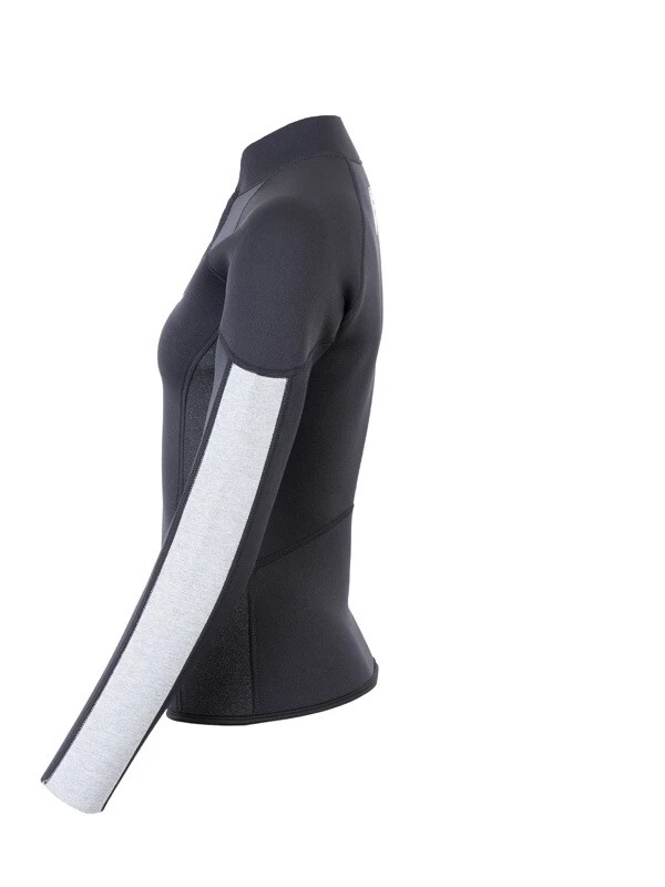 Two Bare Feet Unisex Perspective Half Zip 2.5mm Wetsuit Jacket (Black/Grey/Grey) 5 Two Bare Feet Unisex Perspective Half Zip 2.5mm Wetsuit Jacket (Black/Grey/Grey) - Image 3