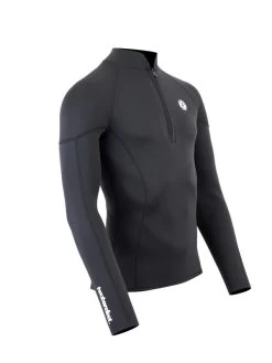 Two Bare Feet Perspective Half Zip 2.5mm Wetsuit Jacket (Black) -Surfline Shop unisex perspective half zip jacket black 8