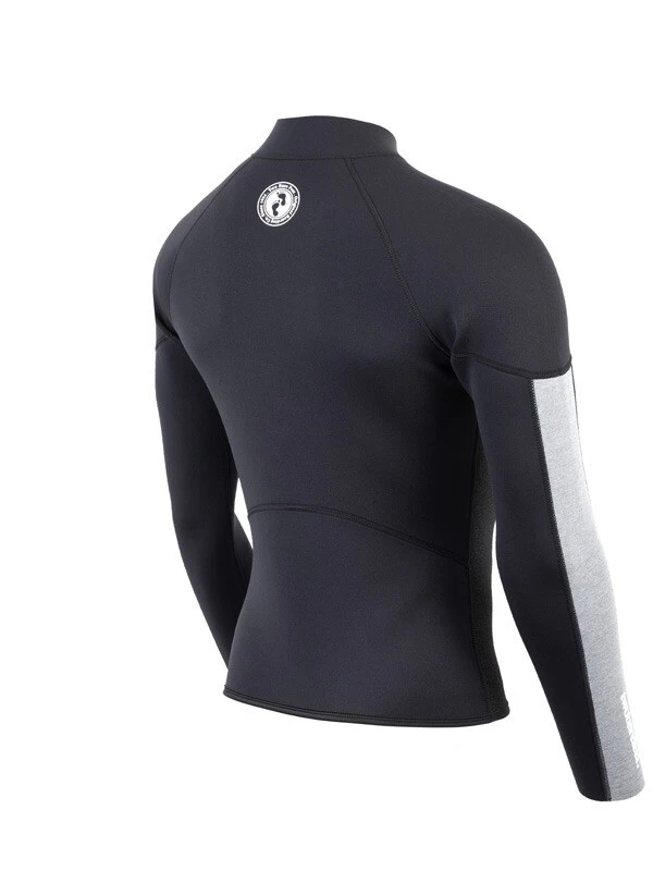 Two Bare Feet Perspective Half Zip 2.5mm Wetsuit Jacket (Black/Grey/Grey) 8 Two Bare Feet Perspective Half Zip 2.5mm Wetsuit Jacket (Black/Grey/Grey) - Image 6