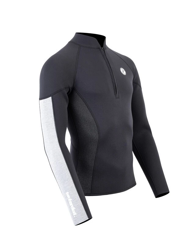 Two Bare Feet Perspective Half Zip 2.5mm Wetsuit Jacket (Black/Grey/Grey) 10 Two Bare Feet Perspective Half Zip 2.5mm Wetsuit Jacket (Black/Grey/Grey) - Image 8