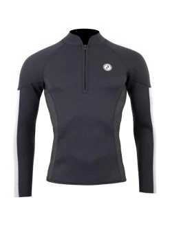 Two Bare Feet Perspective Half Zip 2.5mm Wetsuit Jacket & Shorts Set (Black/Grey/Grey) -Surfline Shop up8u54 6