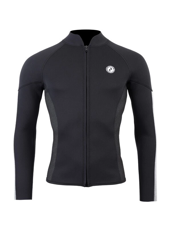 Two Bare Feet Perspective Full Zip 2.5mm Wetsuit Jacket & Pants Set (Black/Grey/Grey) 7 Two Bare Feet Perspective Full Zip 2.5mm Wetsuit Jacket & Pants Set (Black/Grey/Grey) - Image 5