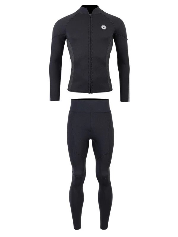 Two Bare Feet Perspective Full Zip 2.5mm Wetsuit Jacket & Pants Set (Black/Grey/Grey) 4 Two Bare Feet Perspective Full Zip 2.5mm Wetsuit Jacket & Pants Set (Black/Grey/Grey) - Image 2