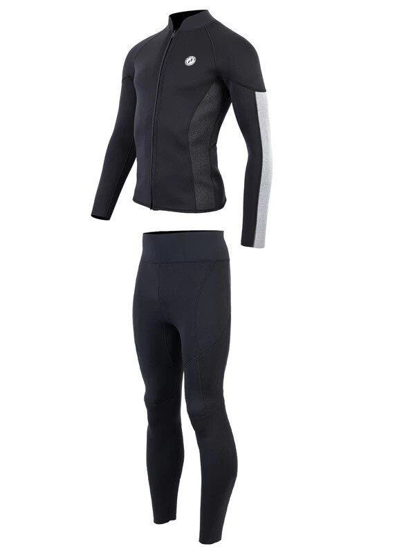 Two Bare Feet Perspective Full Zip 2.5mm Wetsuit Jacket & Pants Set (Black/Grey/Grey) 5 Two Bare Feet Perspective Full Zip 2.5mm Wetsuit Jacket & Pants Set (Black/Grey/Grey) - Image 3