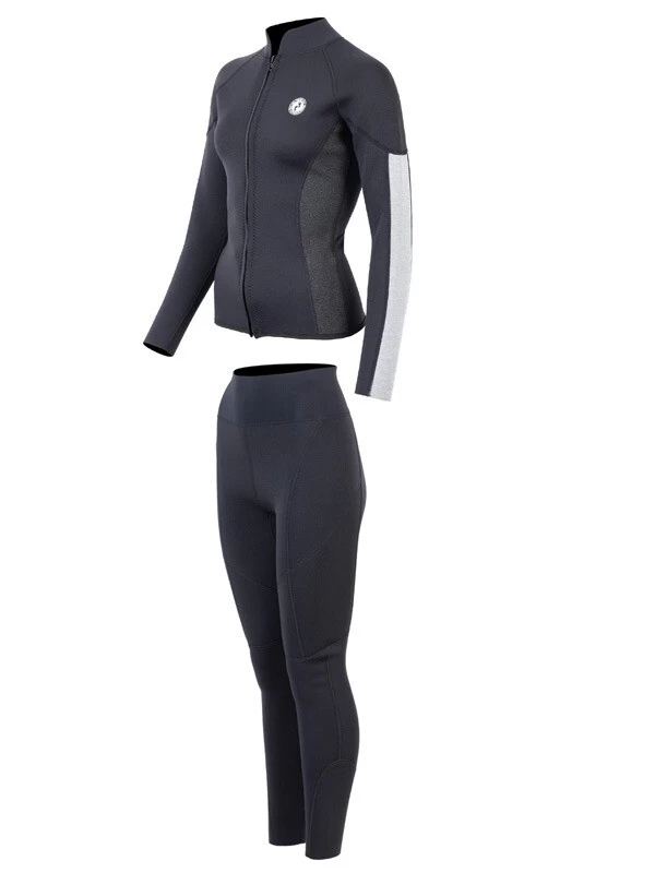Two Bare Feet Unisex Perspective Full Zip 2.5mm Wetsuit Jacket & Pants Set (Black/Grey/Grey) 5 Two Bare Feet Unisex Perspective Full Zip 2.5mm Wetsuit Jacket & Pants Set (Black/Grey/Grey) - Image 3