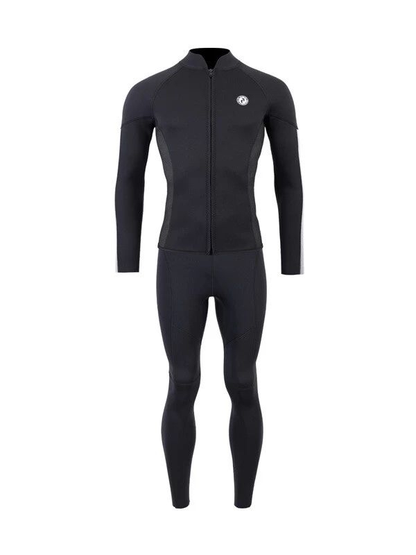 Two Bare Feet Perspective Full Zip 2.5mm Wetsuit Jacket & Pants Set (Black/Grey/Grey) 3 Two Bare Feet Perspective Full Zip 2.5mm Wetsuit Jacket & Pants Set (Black/Grey/Grey)