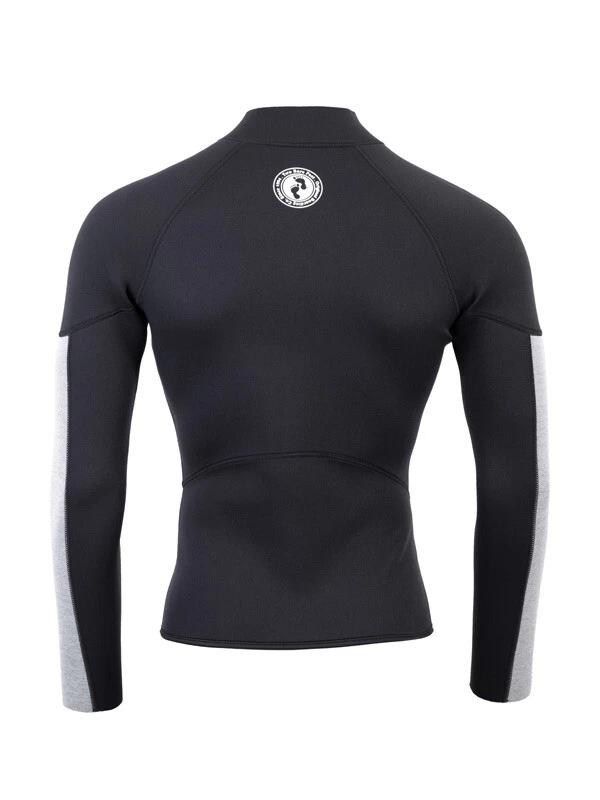 Two Bare Feet Perspective Full Zip 2.5mm Wetsuit Jacket & Shorts Set (Black/Grey/Grey) 7 Two Bare Feet Perspective Full Zip 2.5mm Wetsuit Jacket & Shorts Set (Black/Grey/Grey) - Image 5