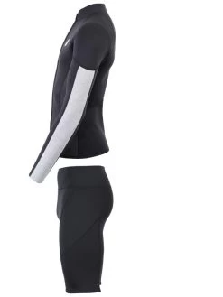 Two Bare Feet Perspective Full Zip 2.5mm Wetsuit Jacket & Shorts Set (Black/Grey/Grey) 13 Two Bare Feet Perspective Full Zip 2.5mm Wetsuit Jacket & Shorts Set (Black/Grey/Grey) -Surfline Shop utin8f z