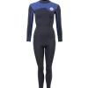Two Bare Feet Womens Aspect Fleece Lined Zipless Thermal 2.5mm Superstretch Wetsuit Top & Pants Set (Black/Blue) 2 Two Bare Feet Womens Aspect Fleece Lined Zipless Thermal 2.5mm Superstretch Wetsuit Top & Pants Set (Black/Blue) -Surfline Shop w3s3fr w