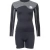 Two Bare Feet Womens Aspect Back Zip 2.5mm Wetsuit Jacket & Hotpants Set (Black/Grey) 1 Two Bare Feet Womens Aspect Back Zip 2.5mm Wetsuit Jacket & Hotpants Set (Black/Grey) -Surfline Shop w4dj5g 4